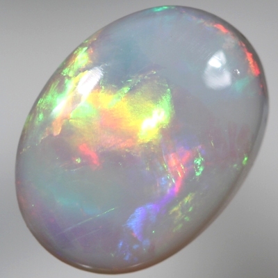 SOLID SEMI BLACK OPAL Bright chasing rolling flashes 